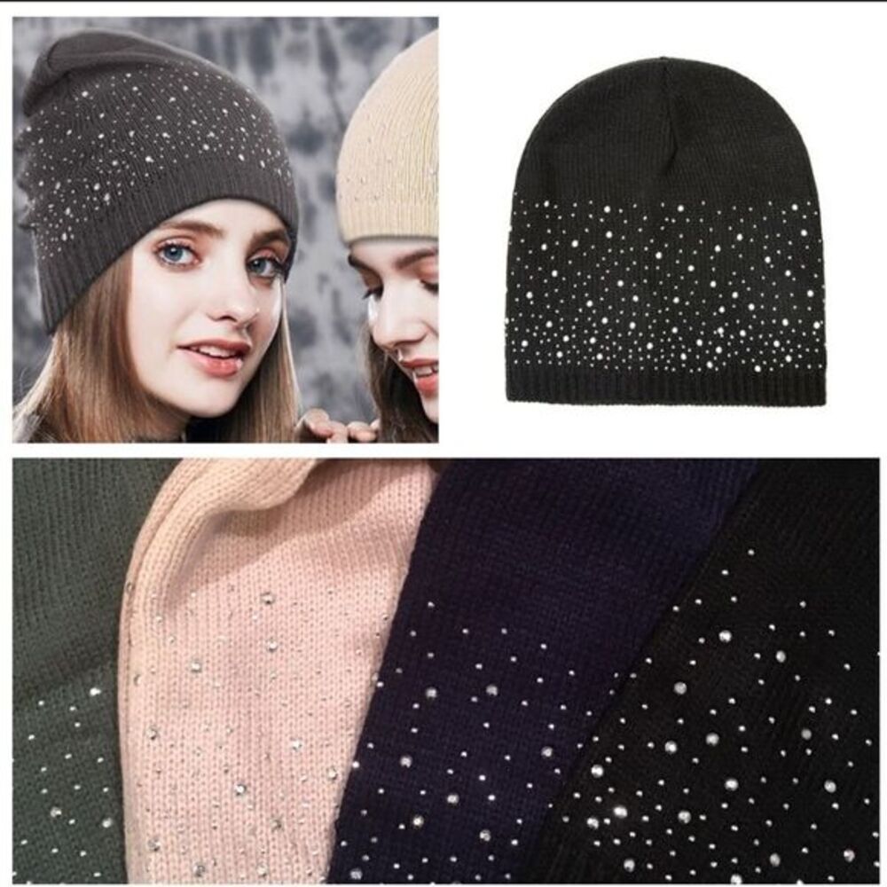 Trendy Studded Knit Hat